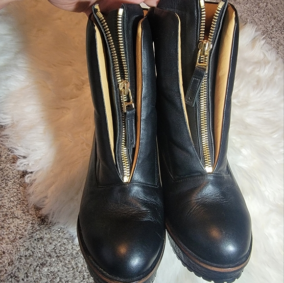 Reike Nen Platform Heeled Zip-up Ankle Boot Black sz 8.5 - Picture 1 of 7